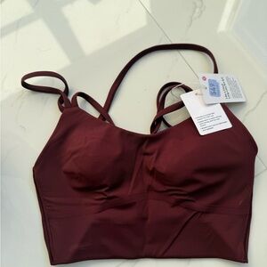 Lululemon Athletica Dark Red Sports Bra